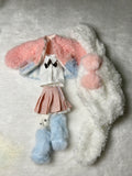 Pastel Fluffy Doll Outfit Set