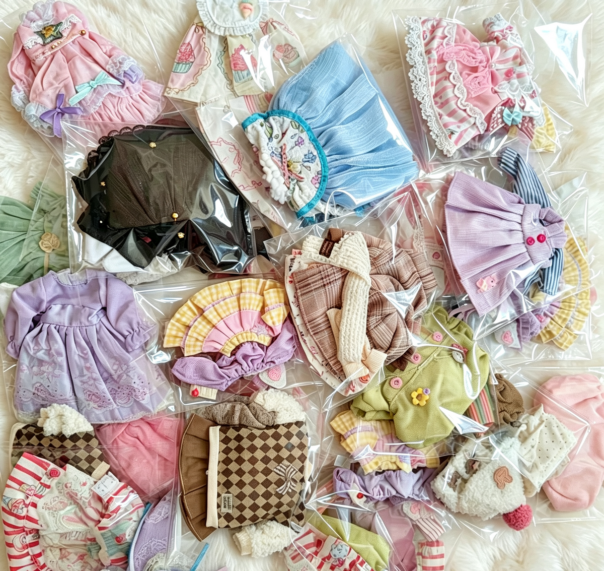 Mixed Random Doll Outfit & Accessory Bundle Set