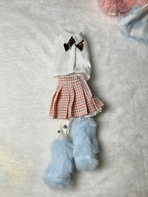 Pastel Fluffy Doll Outfit Set