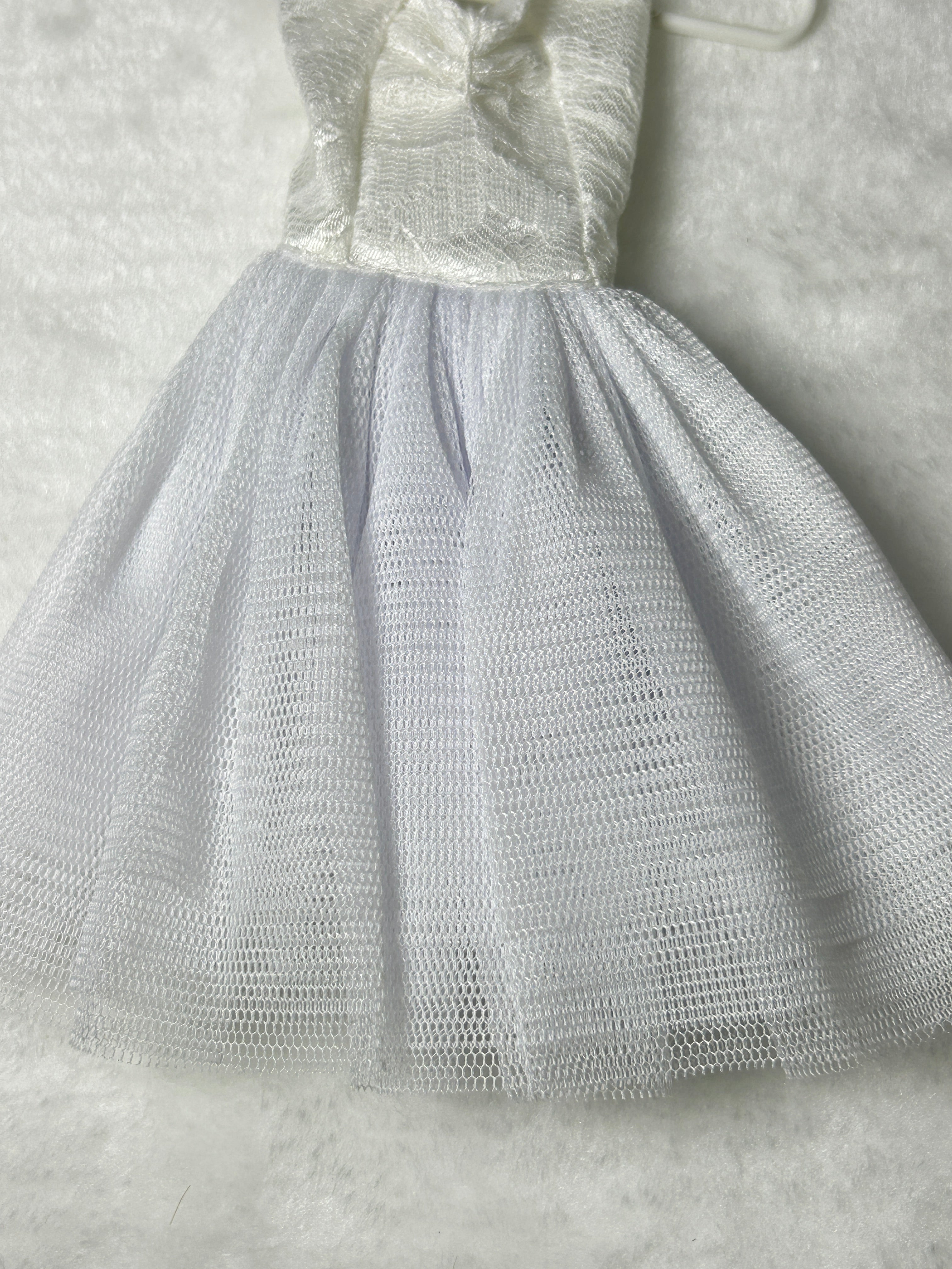 White Lace Tulle Doll Dress