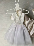 White Lace Tulle Doll Dress